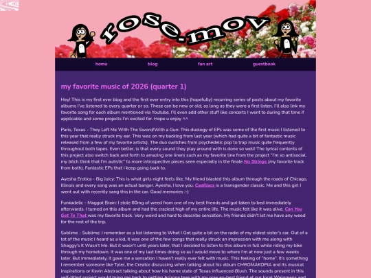 favoritemusicof2026quarter1 screenshot