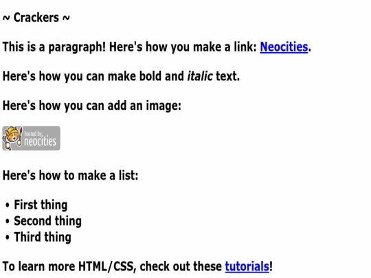 index screenshot