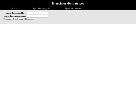 Proyecto-parcial/paginas/ejerciciosMatrices screenshot
