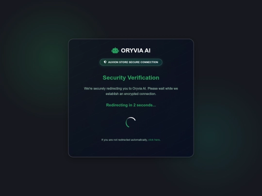 verify/redirecting-to-oryvia screenshot