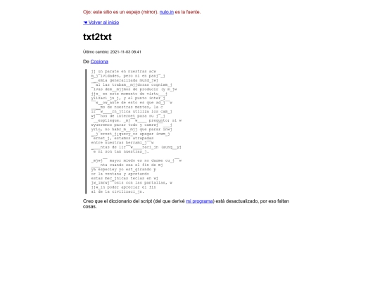 txt2txt screenshot