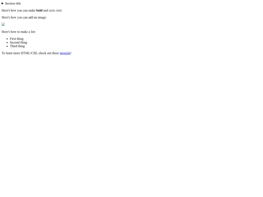 test screenshot