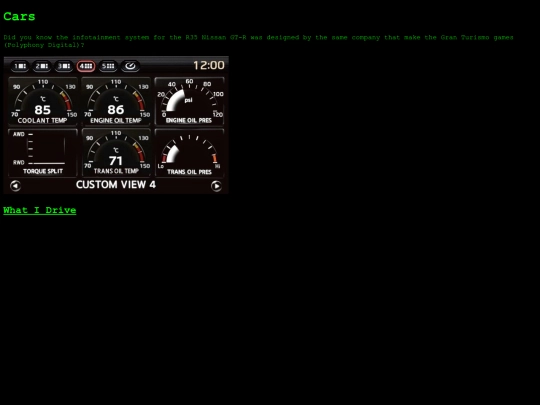 cars screenshot