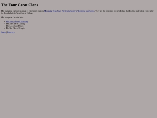 four-great-clans screenshot