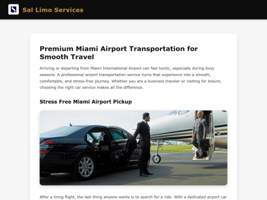 Premium-iami-Airport-Transportation-for-Smooth-Travel screenshot