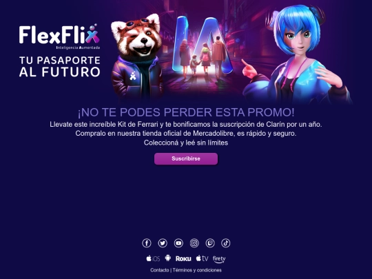 Clarin-Landing screenshot