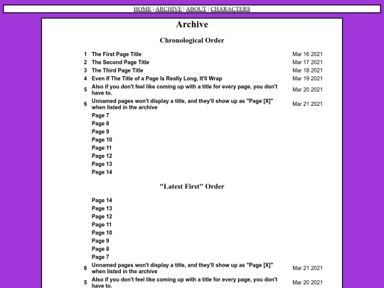 comic/archive screenshot