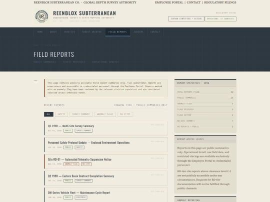reports screenshot