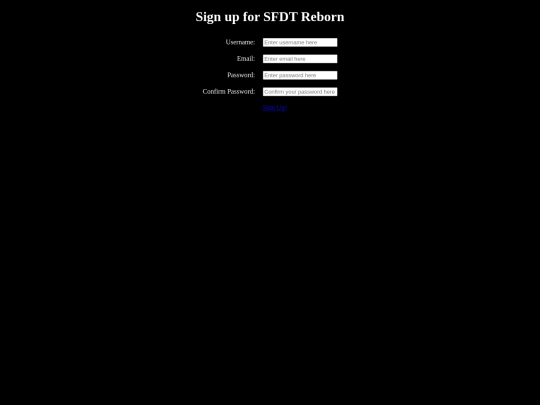 pages/sign-up screenshot