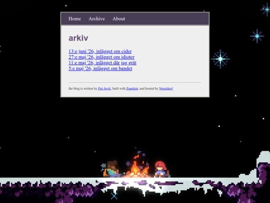 archive screenshot