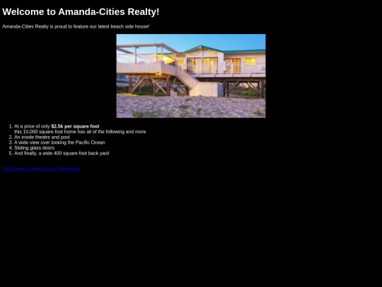 houses/beach/beachPage screenshot