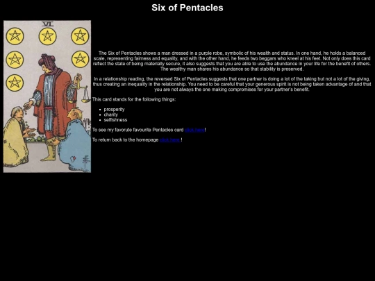 performanceTask/leastFavTarots/leastPent screenshot