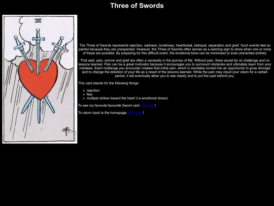 performanceTask/leastFavTarots/leastSword screenshot