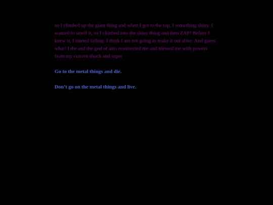 P2 Twine/ELECTRO ANT screenshot