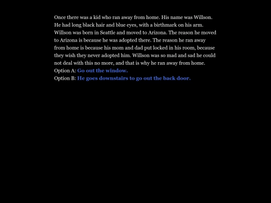 P2 Twine/Willson adventure screenshot