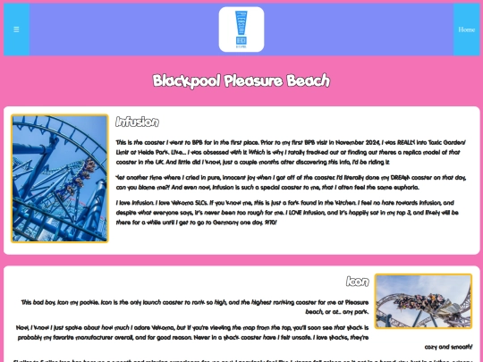 pages/creds/blackpool-pleasure-beach screenshot