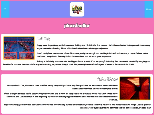 pages/creds/brean-leisure-park screenshot