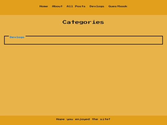categories screenshot