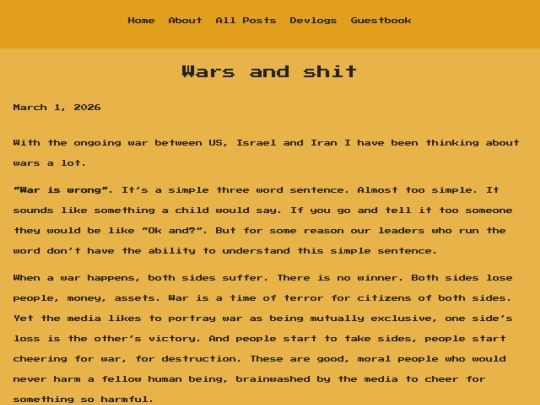 posts/wars-and-shit screenshot