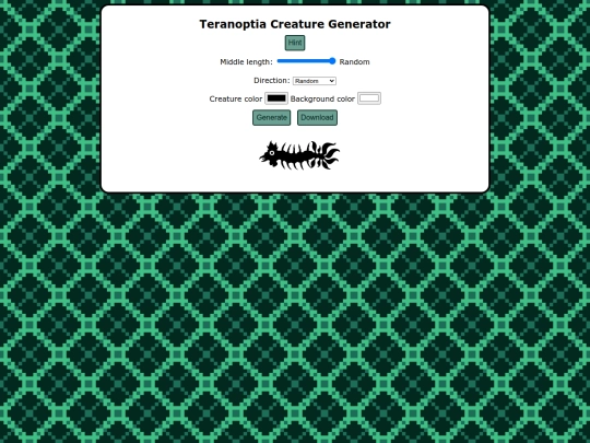 creature_generator screenshot