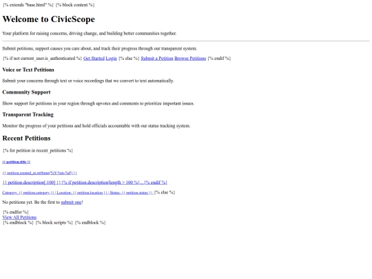 civicscope screenshot