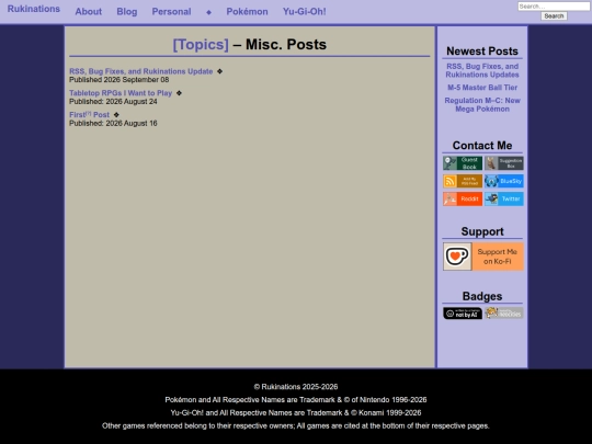 Blog/Topics/Misc screenshot