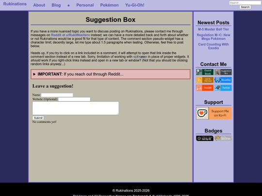 Contact-Me/Suggestion-Box screenshot
