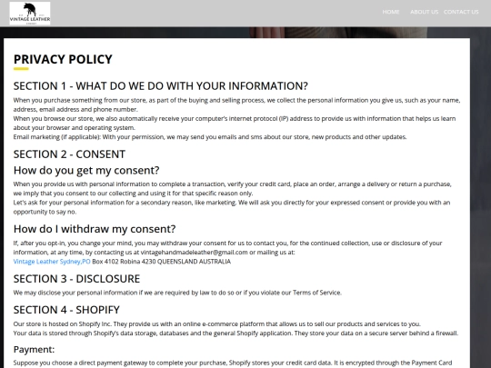 privacy-policy screenshot