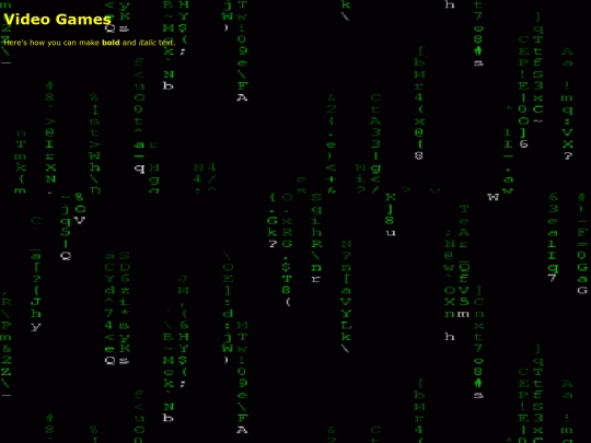 videogames screenshot