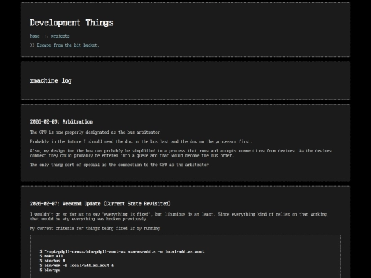 dev/xmachine_log screenshot