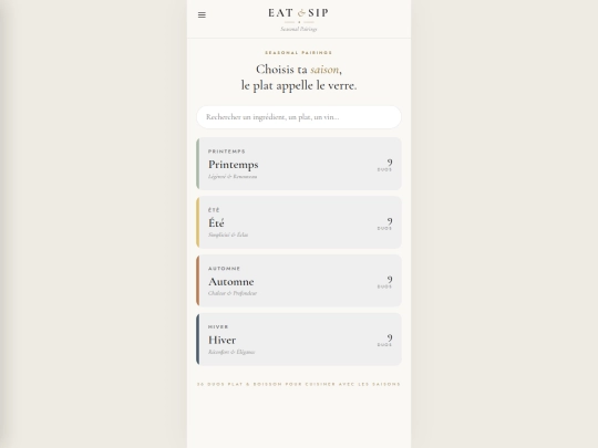 Eatandsipduos/eatsipecourses screenshot