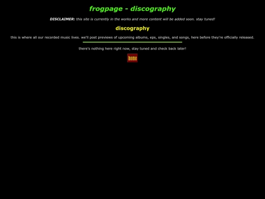 discography screenshot