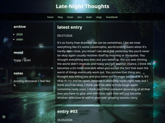 blog screenshot