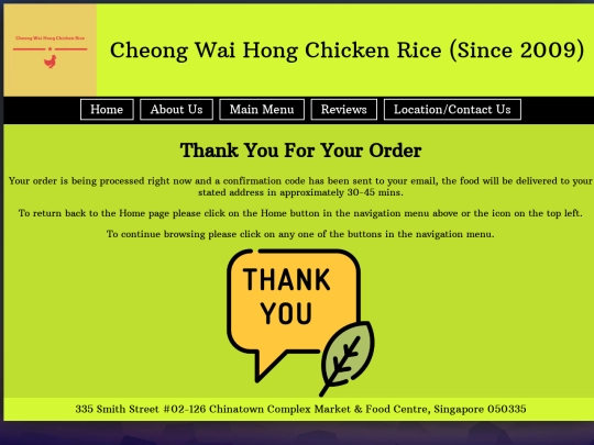 order screenshot