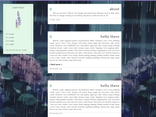 Blog screenshot