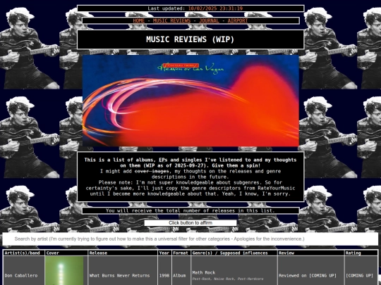 album-reviews screenshot