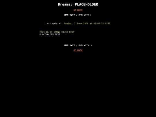 journal/dreams/placeholder screenshot