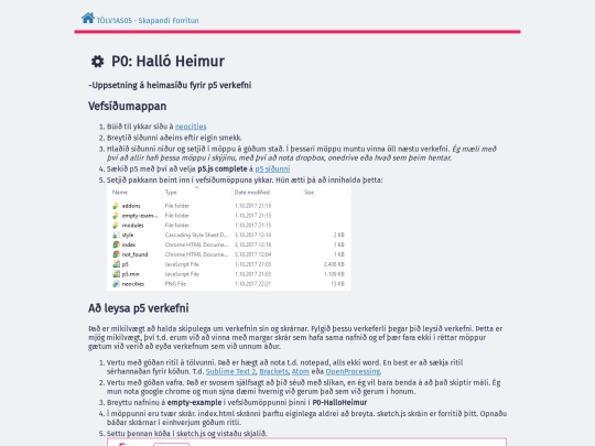 P0-HalloHeimur screenshot