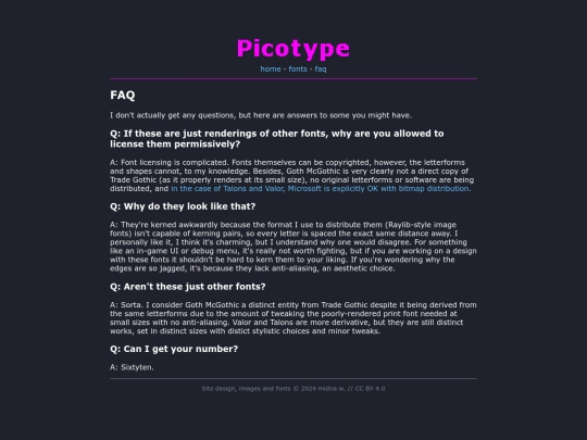 faq screenshot