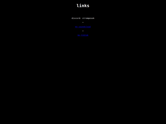 links screenshot