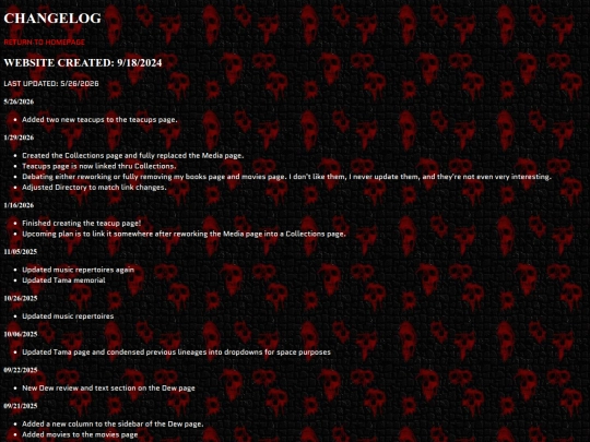 changelog screenshot