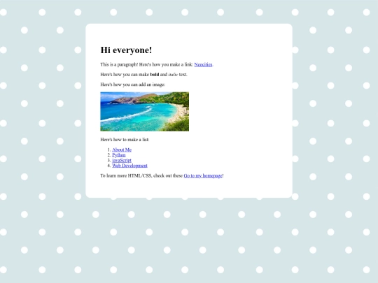 index screenshot