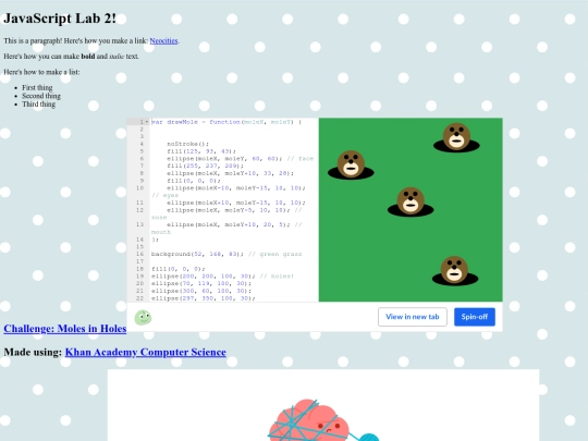 jsKhanLabTwo screenshot