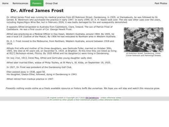 pioneers/alfredjamesfrost screenshot