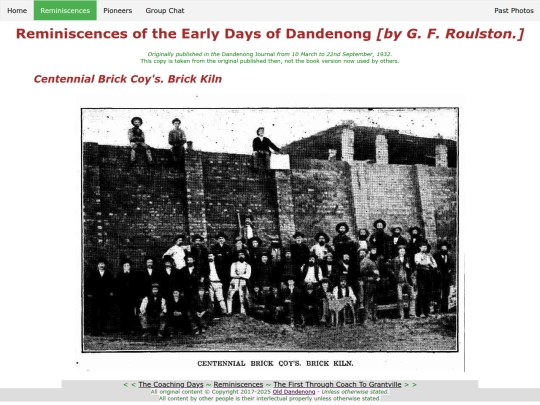 reminiscences/centennialbrickcoysbrickkiln screenshot