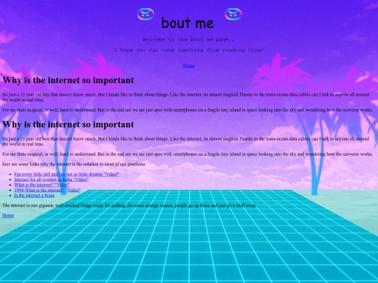 aboutme screenshot
