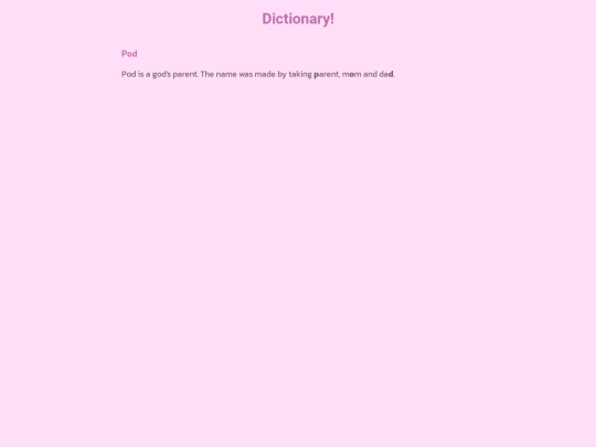 dictionary screenshot