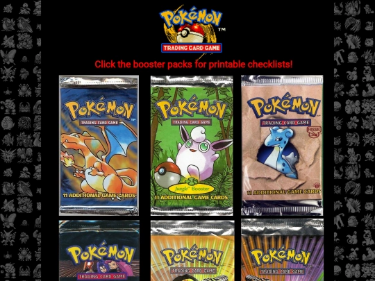 tcg-checklists screenshot