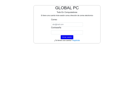Proyecto F1/Login screenshot