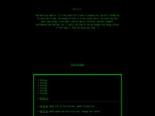 index screenshot